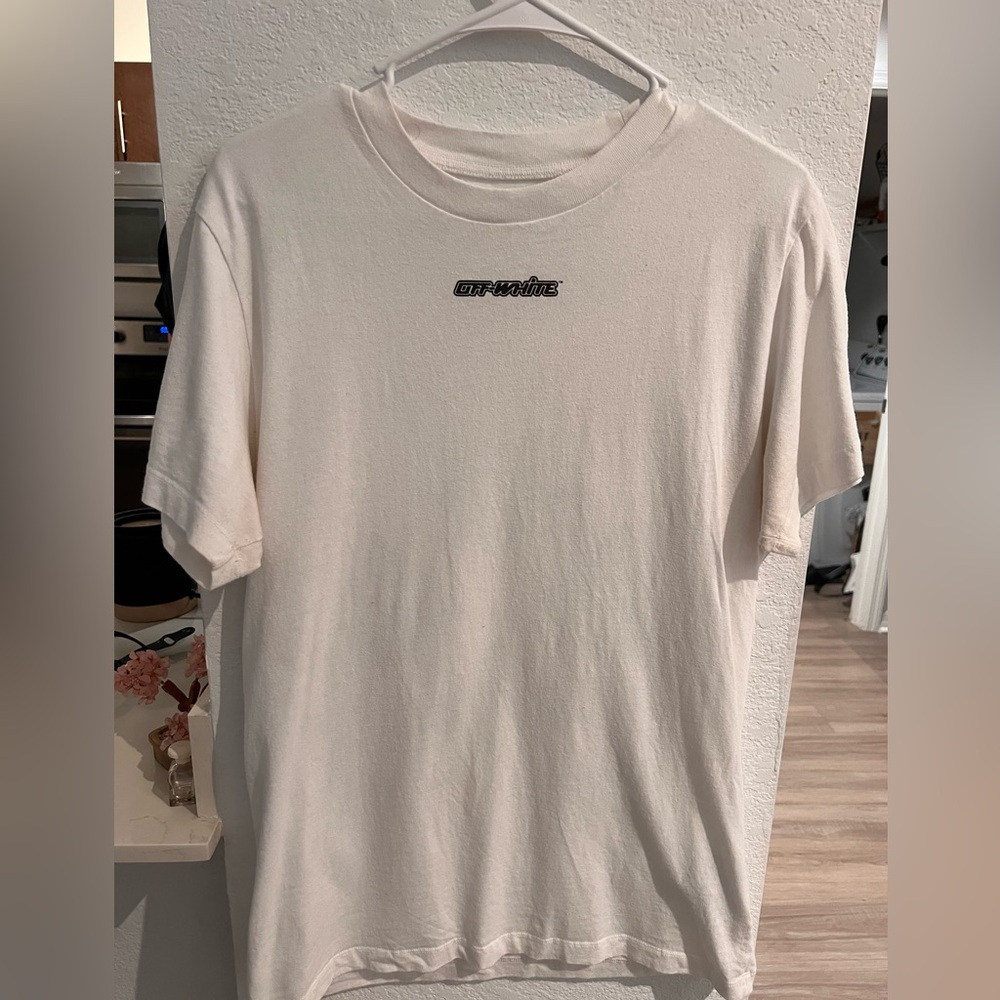 Men’s OFF WHITE Marker Blue Arrows Tee